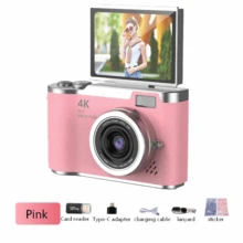 Portable Dual Front And Rear Lens High-Definition Pixel Digital Camera, 180° Flip Screen, With Filter Function, Suitable For Students - Graduation Gift - Holiday Gift (Includes 800mAh Rechargeable Battery) - View 20