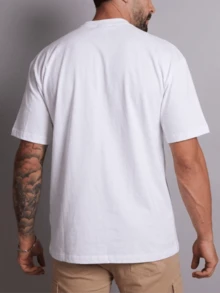 Camiseta Rifaina Rosa dos Ventos Arte Local Turismo Praia Artificial Camisa Blusa Unissex Masculino Feminino Plus Size 100% Algodão - Branco - Visão 4