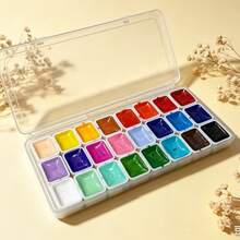 Set Cat Air, 24 Warna, Cat Air Padat, Cocok untuk Lukisan Kaligrafi, Seni Kuku, Kerajinan DIY - Sepotong Tunggal - View 17