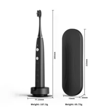 Adult Electric Toothbrush, 3 Modes 3 Intensity Levels, 90 Days Battery Life, Includes Travel Storage Case, Smart Timer 30s Zone Change Reminder, Teeth Cleaning IPX7 Waterproof Wireless Charging Deep Clean - Multicolor - View 4
