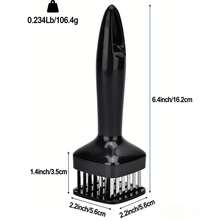 Kitchen Gadgets 1pc Meat Tenderizer Needle & Pork Shredder & Stainless Steel Meat Pounder Tool For Kitchen Bbq Steak & Chicken  Gadgets Tools Christmas Stuff Cooking Christmas - Black - View 12