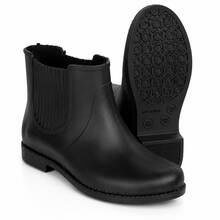 Women's Mid-Top Black Boots/Rain Boots - màu đen - Xem 2
