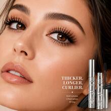 IOIOKISS Curling Mascara | Long-Lasting Curl, No Smudging, Waterproof, Volumizing And Lengthening, Unique Curved Brush Head Fits Eye Shape, Defined Lashes; Waterproof And Sweat-Resistant, All-Day Smudge-Proof, Warm Water Removable. Lightweight Formula, Repeat Application Without Clumping, Naturally Enhances Eyes - Black - View 4