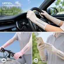 2 Pairs Letter Pattern Touchscreen Gloves, Unisex Full Finger Gloves, Sun Protection, Anti-Slip, Windproof, Waterproof, Warm, Breathable, Spring/Autumn Driving, Cycling, Motorcycle, Outdoor Sports Fashion Gloves Gift - Multicolor - View 10