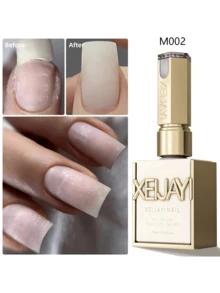 XEIJAYI 2pcs/15ml Kit Pemula Kutek Gel Berbasis Karet Serat, Kutek Gel Murni Tanpa Perlu Dilap, Cocok untuk Manikur DIY di Rumah - Clear - View 3