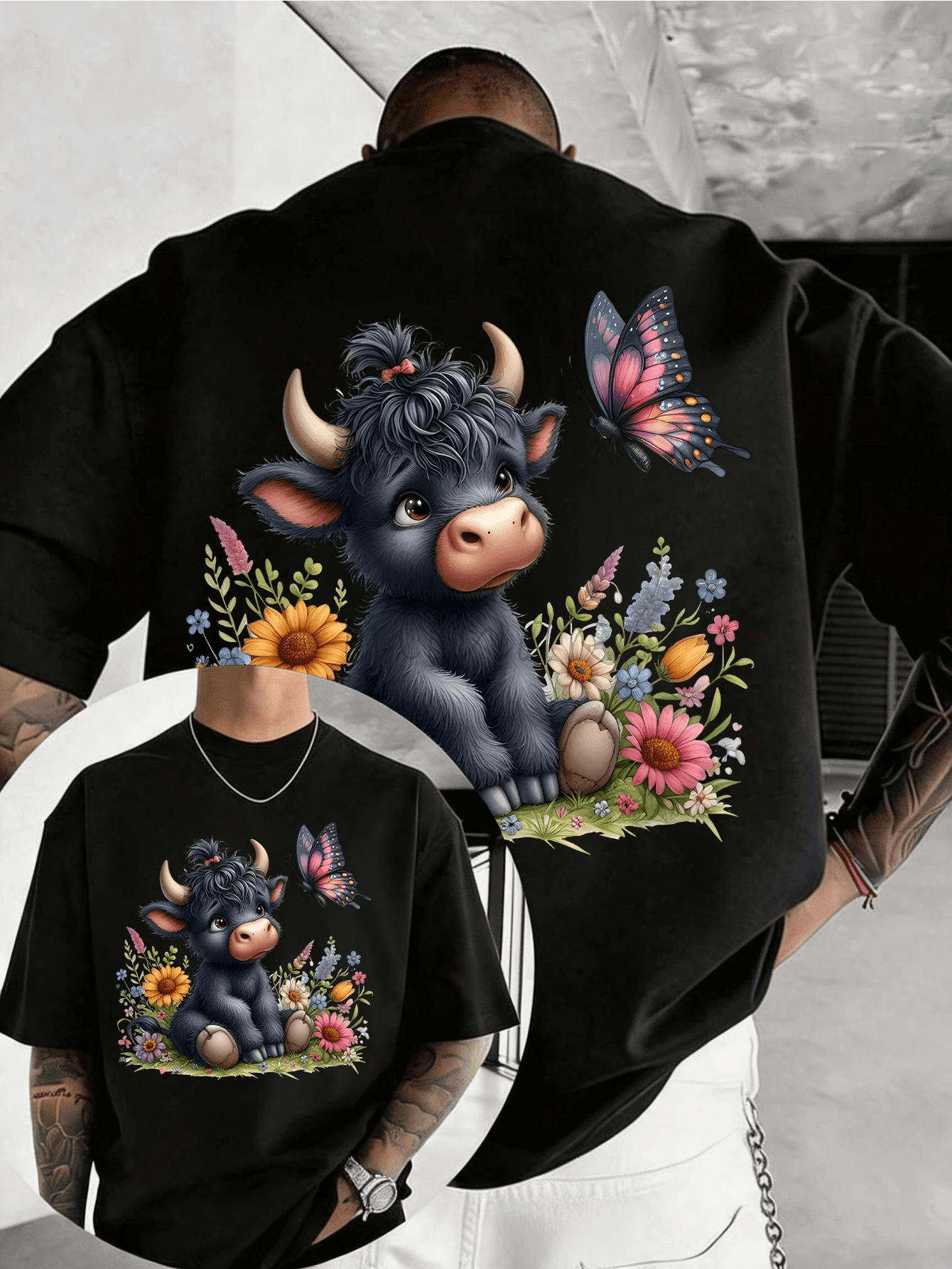 Camisetas de hombre - Negro - Ver 1