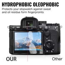2 piezas Protector de pantalla de vidrio templado para A7M5/A7M4, película resistente a arañazos de alta definición 9H, accesorios de cámara A7M5 - Ver 5