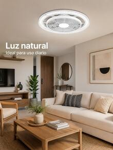 1 Piece 36CM/40CM Ceiling Fan With Remote Control 3 Color Lights, 3 Speeds, With Timer Function, Recessed Fan Light, For Kitchen/Bathroom/Bedroom - 200W - View 4