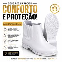Women's High-Top White Boots With Rain Boots - 白色 - 查看 6