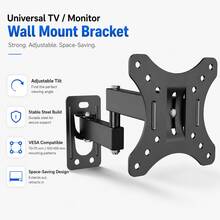 Soporte de Montaje para Monitor, Soporte de Pared Universal para Pantalla de TV - Multicolor - Ver 2