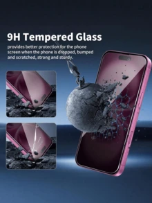 2 Películas Protectoras de Vidrio de Privacidad, Compatibles con 12 12mini 12pro 12promax 13 13Pro 13Prpmax. Protector de Pantalla Compatible con iPhone Privacidad, Impermeable, Protector de Pantalla Compatible con iPhone 14, Resistente a Arañazos, Protector de Pantalla Compatible con iPhone 16 Pro, Accesorios Móviles, Fácil de Instalar, Impermeable, Resistente a Arañazos, Regalo de Cumpleaños [Versión Internacional, No Versión Local] - Multicolor - Ver 5