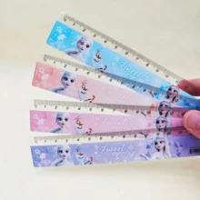 DOBBLE A Set Of 4 Disney Frozen Cute Cartoon Pattern Ruler Sets: 15cm / 5.91inch Acrylic Rulers With Various Designs, Perfect For School, Office, Drawing, Maths, Stationery, Small Gifts, And The New Semester. - A - View 3