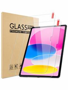 2Pcs Tempered Glass Screen Protector Compatible With Ipad, 9H Hardness, HD Clear, Full Coverage, Scratch-Resistant, Anti-Fingerprint, Case Friendly, Apple Pencil Compatible, Compatible With IPad 11th Gen 10.9"/11", 10th Gen 10.9" (2022), Air 11" 2024/2025, Air 4/5/6/7 Gen, 7th/8th/9th Gen - Clear - View 9