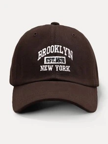 1件中性款 BROOKLYN NEW YORK 棒球帽，輕量透氣可調節防曬棒球帽，適合春秋旅行、健行、騎單車 - 棒球帽 - 查看 20