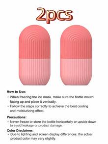 Reusable Face & Eye Cooling Roller | Premium Facial Cooling Pad, Essential For Skincare | Refreshing Facial Roller For Radiant Skin - Pink-1Pc - View 19