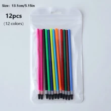 6/12pcs Colorful Gel Pens 0.5mm, Simple Gel Pens For Students, Fresh Color Palette Pens, Watercolor Pens, Diary Pens, Suitable For Students' Daily Writing, Office Diary And Bookkeeping - Back To School Season - One Size Fits All - View 8