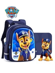 Viacom 1pc Dog Team Skye & Chase Dual Character Backpack, Adjustable Shoulder Straps Student School Bag, Large Capacity Book Storage Bag, Suitable For Back To School Season Daily Commute, Party Gathering Gift, For Classmates, Family, Fans Collection Merchandise - -- - View 12