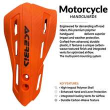 1對通用摩托車把手護手 | 耐用ABS防摔護手 | 適用於CRF YZF RMZ SX EXC XCW SMR ATV越野摩托車越野單車改裝配件 - A - 查看 5