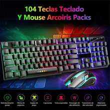 Professional Gaming Keyboard And Mouse Kit With USB Mouse Pad - 查看 6