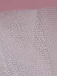 Baby Girls Round Neck Sleeveless Heart Mesh Flower Girl Dress, Headband Not Included - Dusty Pink - View 11
