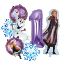 Purple Anna Princess Balloon Decoration, Birthday Party, Happy Birthday Balloon Set, Ideal Birthday Gift. Gender Reveal Party Wall Decoration Balloons - Balloon Set - View 3