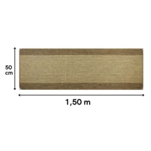 Non-Slip Sisal Runner Rug For Kitchen, Hallway, Bedroom, 1.50m X 50cm - 紅陶 - 查看 3
