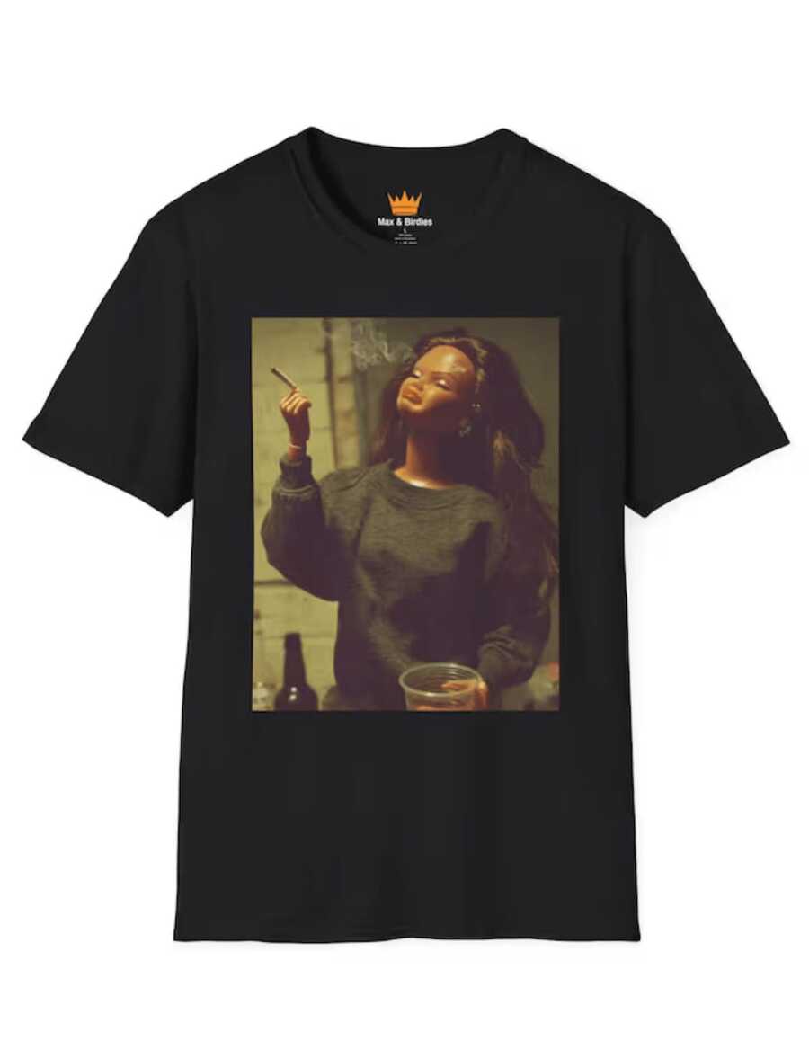 Unisex Black Beauty Queen Softstyle T-Shirt, African American Crown T-Shirt, Empowering T-Shirt, Afrocentric T-Shirt, African - 黑色 - 查看 1