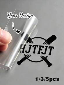 1/3/5 buah Stiker Tongkat Baseball Tahan Air Multi-Warna yang Dipersonalisasi, Stiker UV Perekat Diri Olahraga Baseball 3D Kustom, Dapat Dicetak dengan Nama dan Nomor, Menjadikannya Hadiah Ulang Tahun Hari Pertandingan yang Sempurna untuk Pemain dan Penggemar Baseball. Cocok untuk Laptop, Botol Minum, Mobil, Truk, Sepeda Motor - Normal - View 1