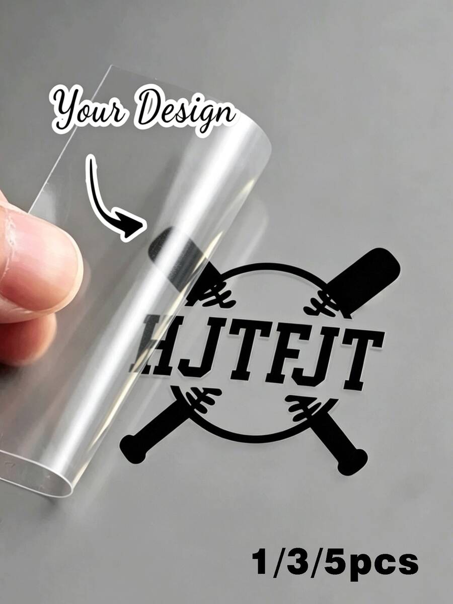 1/3/5 buah Stiker Tongkat Baseball Tahan Air Multi-Warna yang Dipersonalisasi, Stiker UV Perekat Diri Olahraga Baseball 3D Kustom, Dapat Dicetak dengan Nama dan Nomor, Menjadikannya Hadiah Ulang Tahun Hari Pertandingan yang Sempurna untuk Pemain dan Penggemar Baseball. Cocok untuk Laptop, Botol Minum, Mobil, Truk, Sepeda Motor - Normal - View 1