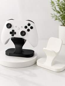 Dudukan Kontroler Game, Alas Kontroler PLA Cetak 3D, Kompatibel dengan Kontroler, Kontroler Switch Pro, dan Kontroler Game PC, Dudukan Display Desktop Stabil dengan Alas Bulat dan Penopang Melengkung, Organizer Penyimpanan Kontroler Game Ringkas, Tiga Warna: Hitam, Putih, dan Merah Muda - View 6