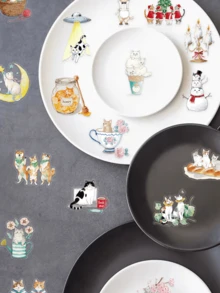 50pcs Transparent PET Cat Stickers, Cute Cat Aesthetic Stickers, Suitable For Notebooks, Stationery, Scrapbooking, Travel Art Supplies - Multicolor - View 10