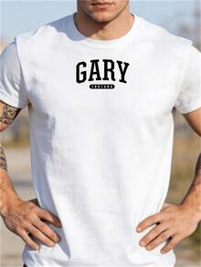 Camiseta estilo deportivo retro de Gary, Indiana, una excelente opción para uso casual en el verano de 2024, camiseta divertida con temática navideña, camiseta estampada para hombre, camiset - Negro - Ver 8