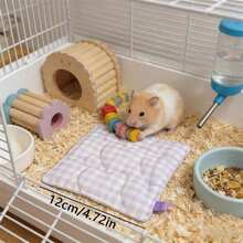 1pc Pet Mat Rabbit Bedding, Rabbit Winter Warm Bedding, All-Season Small Pet (E.G. Hamster, Rabbit, Guinea Pig) Sleeping Bed - Multicolor - View 4