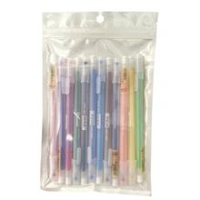6/12pcs Colorful Gel Pens 0.5mm, Simple Gel Pens For Students, Fresh Color Palette Pens, Watercolor Pens, Diary Pens, Suitable For Students' Daily Writing, Office Diary And Bookkeeping - Back To School Season - One Size Fits All - View 7
