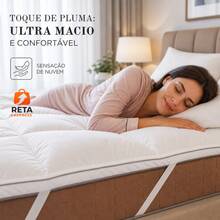 Feather Touch Pillow Top Double Queen King Single - White - View 2