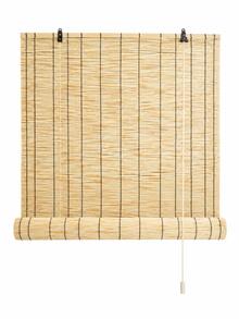 Cortina de caña para ventanas, parasol interior y exterior, persianas enrollables de bambú tejidas a mano, cortina de paja, persiana enrollable decorativa retro, persianas con mecanismo de elevación. - 1 - Ver 16