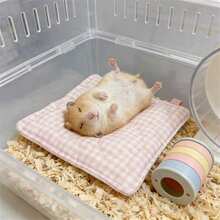 1pc Pet Mat Rabbit Bedding, Rabbit Winter Warm Bedding, All-Season Small Pet (E.G. Hamster, Rabbit, Guinea Pig) Sleeping Bed - Multicolor - View 6
