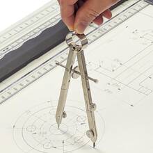KLONKEE 1pc Adjustable Precision Compass Cutter, Rotating Leather Craft Compass, Sheet Cutter, Caliper Divider, Precision Compass, Adjustable Edge Guide, Geometric Engineering Compass, Suitable For Architecture DIY Drawing Tools - Multicolor - View 7