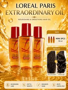 L’Oreal Paris L'Oreal Paris Extraordinary 護髮油 30ml 3瓶，滋養柔順、修復受損髮質、恢復秀髮光澤與柔軟，適合所有髮質 - 奇煥發髮精油30ml - 查看 2