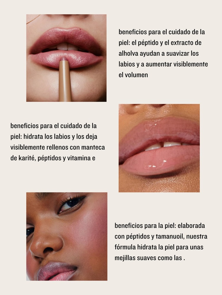 RHODE Hailey 3-Piece Lip Balm Set (Includes Lip Liner, Lip Balm, And Blush). Makeup Set. Promotional Gift Makeup Brush Set (6 Brushes). Portable Blush, Peptide Lip Liner, Peptide Lip Gloss. Makeup And Hydration For Face And Lips. - Cô gái buồn ngủ + Thạch mâm xôi - Xem 7