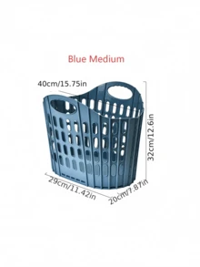 1/2 Pcs Modern Foldable Laundry Basket - Portable Wall-Mounted Detachable Multi-Function Space-Saving Dirty Clothes Storage Rack, Two Sizes Available, Durable PP Square Laundry Basket, Home And Bathroom Storage, Collapsible Laundry Basket. - Multicolor - View 16