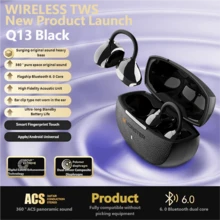 Monster Q13 Bluetooth Earphone Clip-on Bone Conduction Sports Music Game Earpods with Directional Sound Transmission HD Audio Long Standby Touch Control Wireless Headphones Original MonsterQ13 - 查看 13