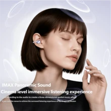 Monster Q13 Bluetooth Earphone Clip-on Bone Conduction Sports Music Game Earpods with Directional Sound Transmission HD Audio Long Standby Touch Control Wireless Headphones Original MonsterQ13 - 查看 6