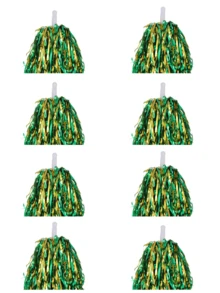 Aluminum Foil Long Thin Ribbon Cheerleading Pom Poms, PE Material Waterproof 20g Ribbon Handle Baton, Reusable Handle Pom Poms, Suitable For Cheerleading Support Pom Poms, Dance Team Performance Tools, Outdoor Square Dance Pom Poms, Fan Support Cheering Props Set - Multicolor - View 31