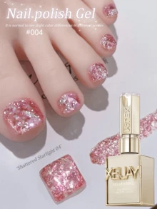 XEIJAYI XEJAYI 15ml 凝膠指甲油，UV LED 浸泡式指甲凝膠，半永久，DIY 沙龍級美甲凝膠 - 粉色 - 查看 2
