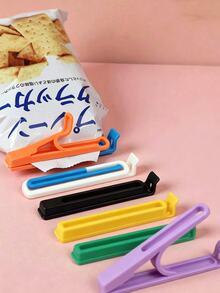 Food Sealing Clips, Plastic Bag Sealing Clips, Reusable Airtight Clips, Suitable For All Types Of Plastic Bags And Snack Bags, Home Storage (Kitchen, Bedroom), Travel, Office And School Essentials - Multicolor - View 5
