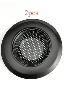 2 piezas Colador de fregadero de cocina de acero inoxidable - Diámetro grande de 4.5 pulgadas, microporos anti-obstrucción, borde ancho de drenaje - Multicolor - Ver 15