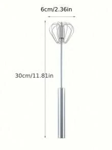 1個半自動不鏽鋼旋轉攪拌器，廚房用具，手動攪拌機，家用烘焙工具 - 攪拌器，奶油攪拌器，易於使用和清潔 - 優質蛋攪拌器，廚房和烘焙用手動攪拌機 - 彩色 - 查看 7