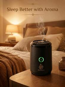 FIYIBAN Portable USB Solid Oud Essential Oil Aromatherapy Diffuser, Car & Home Dual Use, Fast Heating, Long-Lasting Fragrance, Aromatherapy Nebulizer, Suitable As Gift - Black - View 8
