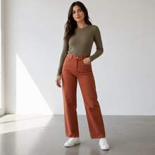 Wide Leg Feminine Lisa - Burnt Orange - View 1